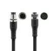 Cabo de sensor ACT Industrial 3,0 metros M12A 5 polos conector macho para conector fêmea M12A 5 polos, cabo TPE Superflex Xtreme, blindado