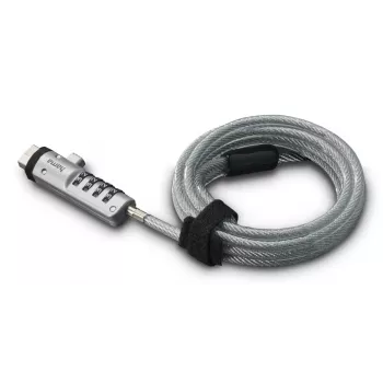 Hama Cabo de segurança USB Prateado, Transparente 1,8 m