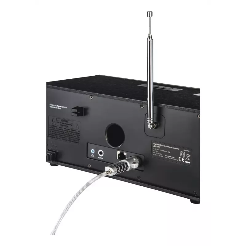 Hama Cabo de segurança USB Prateado, Transparente 1,8 m