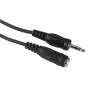 Cabo de áudio Hama 00205105 5 m ficha de 3,5 mm para conector fêmea preto