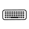 HP 805T2AA#ABF teclado sem fios de tamanho completo com teclas estilo chiclet