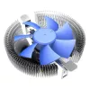 Conjunto de refrigeração PCCOOLER E90 Dissipador de CPU top-blow 8 cm 1000-2000 rpm rolamento hidráulico Azul