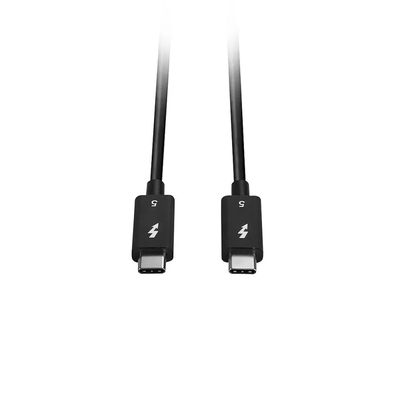 Cabo Lindy 1m Thunderbolt 5, 80Gbit/s, Passivo, ficha, ficha, 1 m, 80 Gbit/s, Preto, Níquel