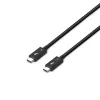 Cabo Lindy 1m Thunderbolt 5, 80Gbit/s, Passivo, ficha, ficha, 1 m, 80 Gbit/s, Preto, Níquel