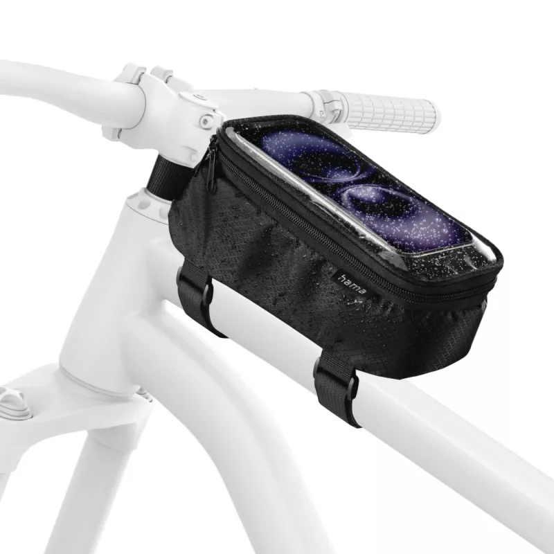 Bolsa/cesto de bicicleta Hama 00121353 para quadro 1,7 l poliéster preto