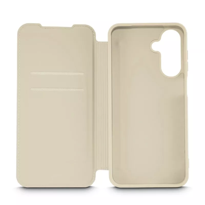Capa tipo carteira Hama Galaxy A17 nude 2 compartimentos para cartões