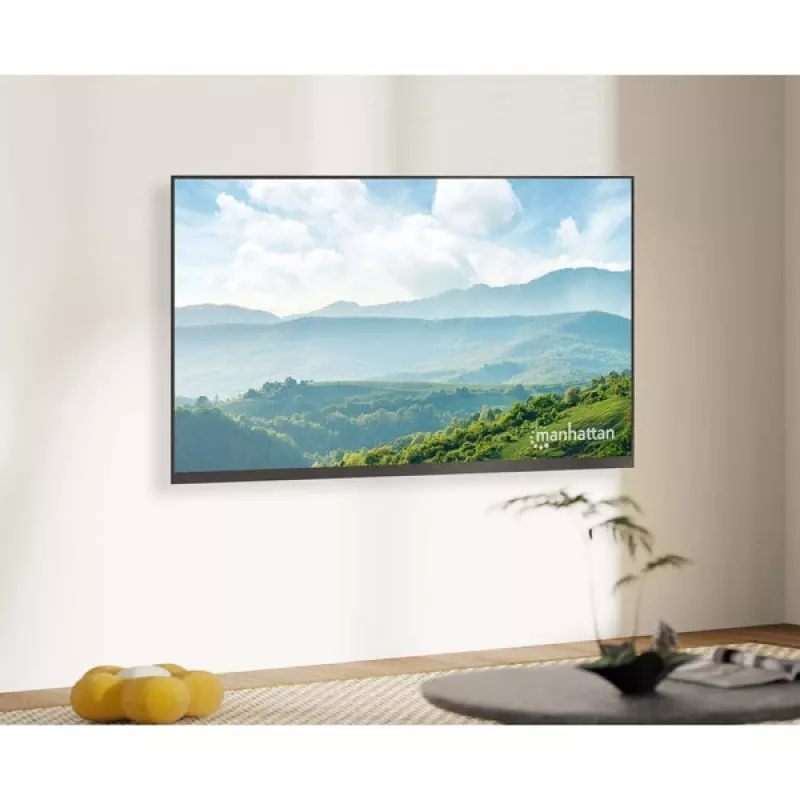 Suporte de parede articulado Manhattan para TV e monitores (inclinável e orientável), para ecrãs de 13 polegadas a 27 polegadas, compatibilidade VESA: todos entre 75x75mm e 100x100mm - verifique as dimensões dos quatro orifícios de fixação na parte traseira do ecrã para garantir que encaixa, suporte individual, máx. 30kg