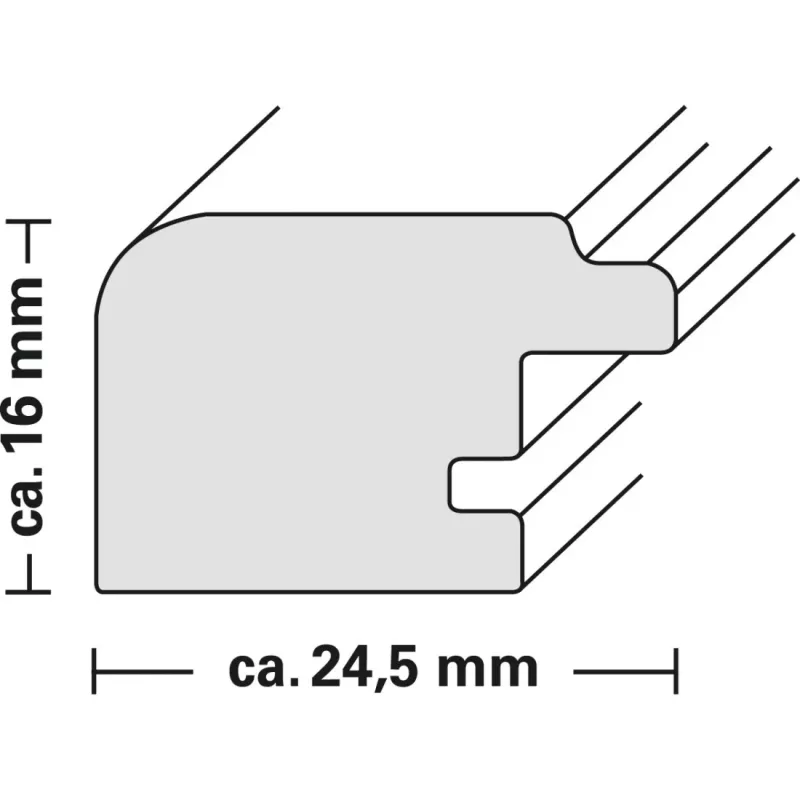 Moldura individual Hama Lima branca