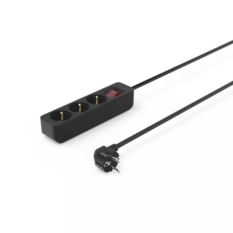 Hama 00223013 Extensão elétrica 1,4 m 3 tomadas AC Interior Preto