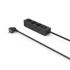 Hama 00223013 Extensão elétrica 1,4 m 3 tomadas AC Interior Preto