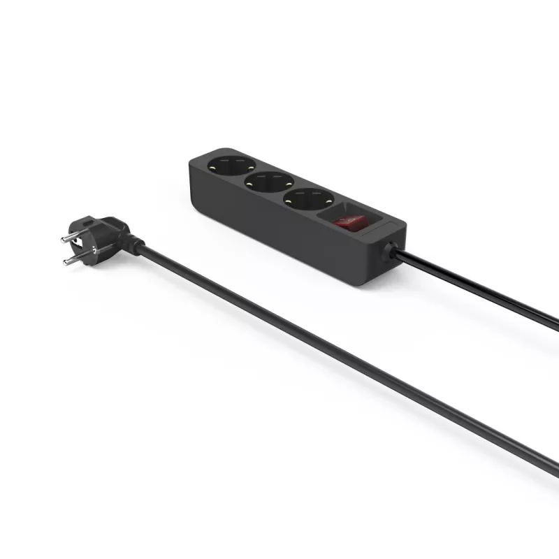 Hama 00223013 Extensão elétrica 1,4 m 3 tomadas AC Interior Preto