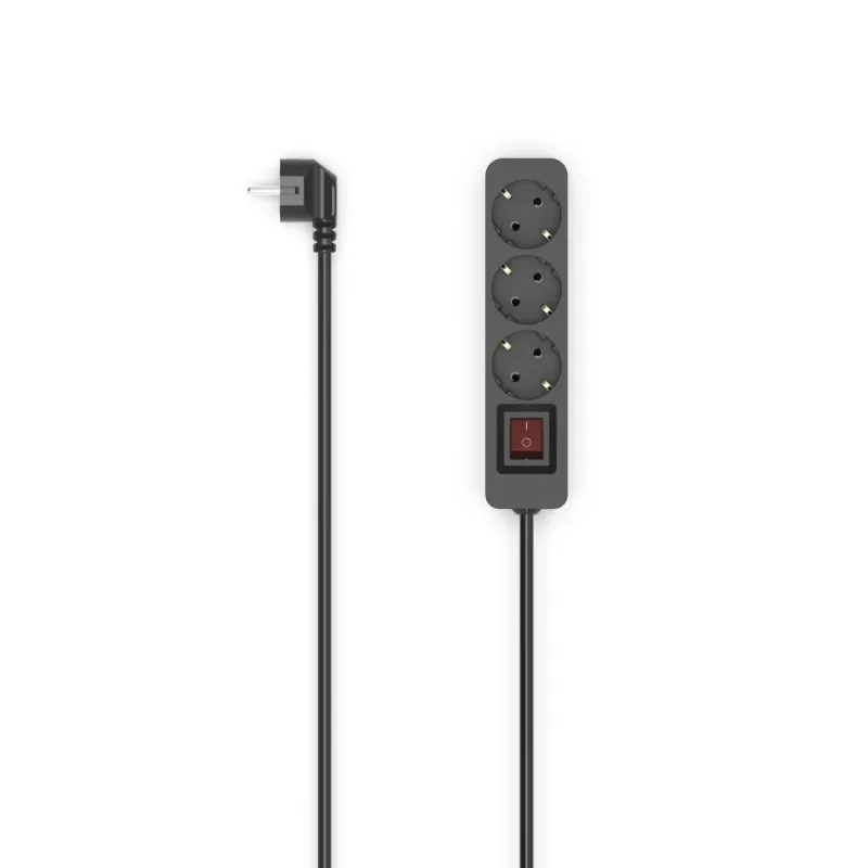 Hama 00223013 Extensão elétrica 1,4 m 3 tomadas AC Interior Preto