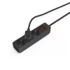 Hama 00223013 Extensão elétrica 1,4 m 3 tomadas AC Interior Preto