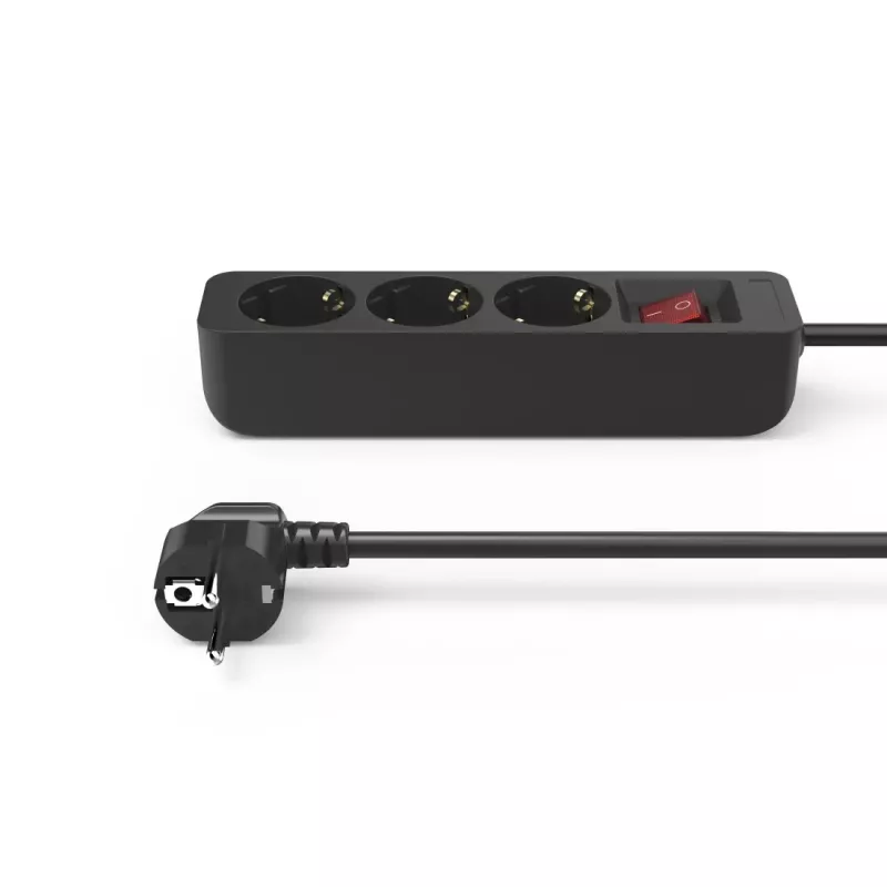 Hama 00223013 Extensão elétrica 1,4 m 3 tomadas AC Interior Preto