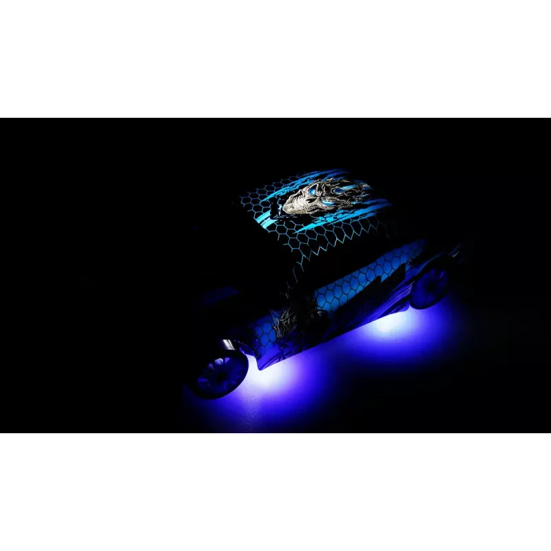 Amewi 21133 Drift Sport Muscle Car carro RC, 4WD, 1:24, RTR, azul, 6+