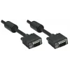 Manhattan Cabo de monitor VGA (com núcleos de ferrite), 15m, Preto, macho para macho, HD15, cabo com especificação SVGA superior (totalmente compatível), blindagem com núcleos de ferrite ajuda a minimizar interferências EMI para uma melhor transmissão de vídeo, garantia vitalícia