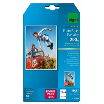 Papel fotográfico brilhante Sigel IP718