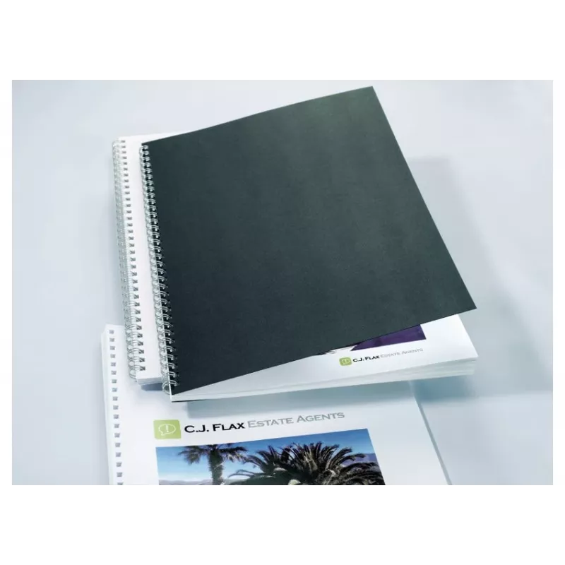 GBC LinenWeave CE050010 capas de encadernação, A4 (210 x 297 mm), 250 g/m², 100 unid., pretas