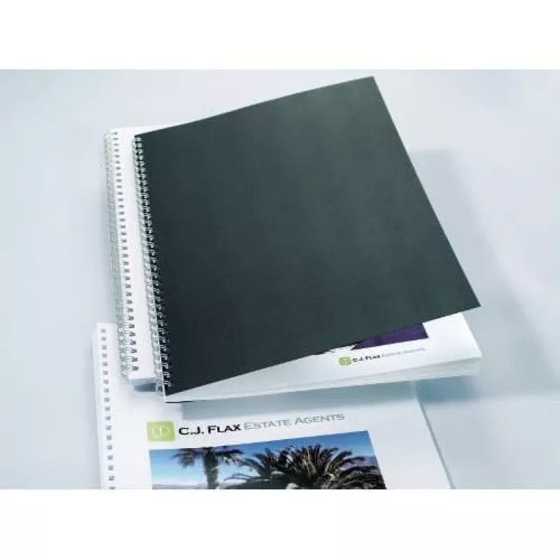GBC LinenWeave CE050010 capas de encadernação, A4 (210 x 297 mm), 250 g/m², 100 unid., pretas