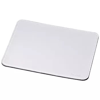 Tapete de rato em pele Hama branco