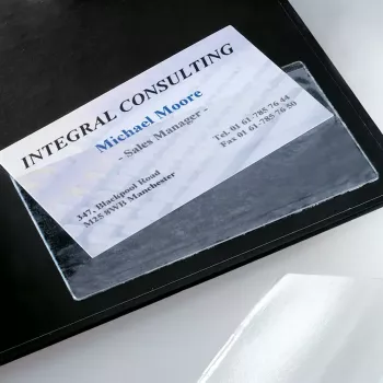 Bolsa para cartões Sigel VZ115 transparente