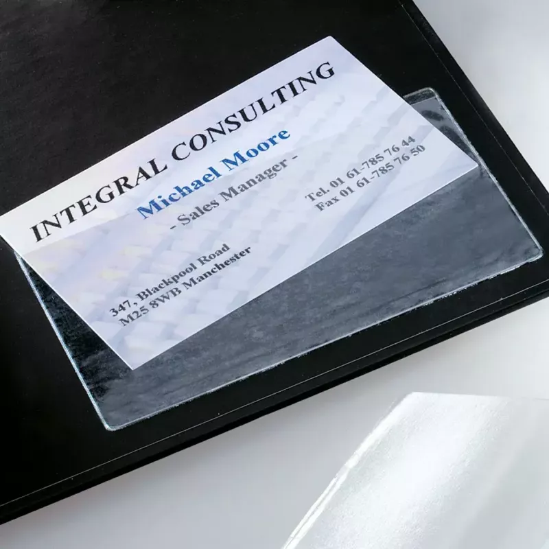 Bolsa para cartões Sigel VZ115 transparente