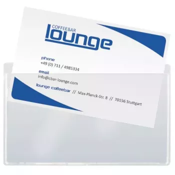 Bolsa para cartões Sigel VZ115 transparente