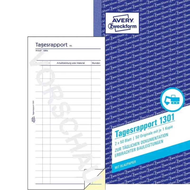 Formulário/livro de contabilidade AVERY 1301 50 páginas