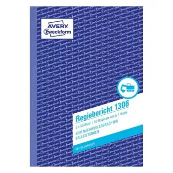 Formulário/livro de contabilidade A5 Avery 1306