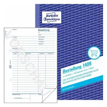 Formulário/livro de contabilidade A5 Avery 1406