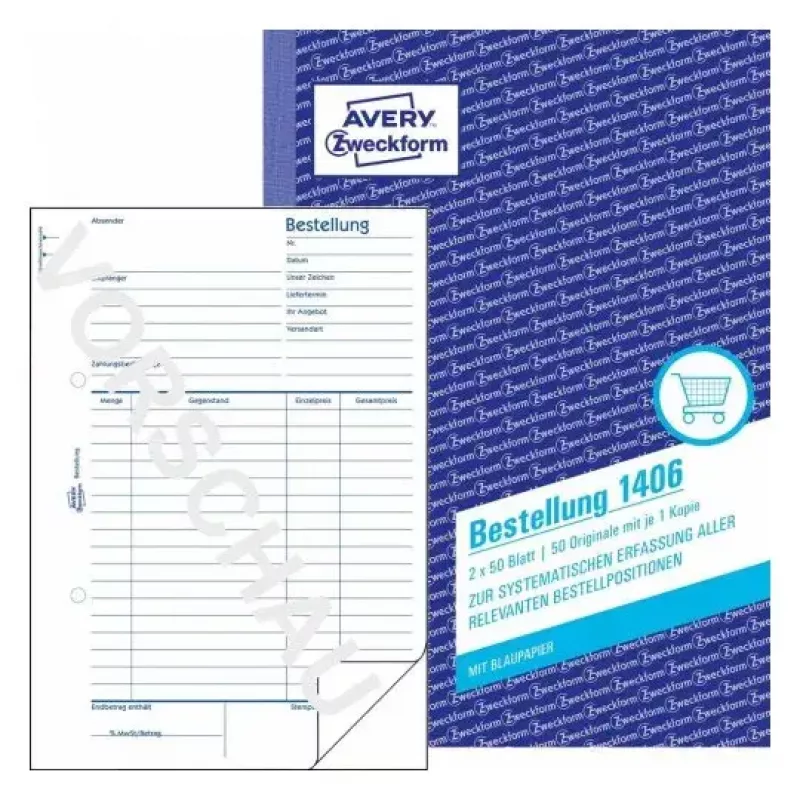 Formulário/livro de contabilidade A5 Avery 1406