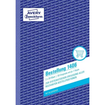 Formulário/livro de contabilidade A5 Avery 1406