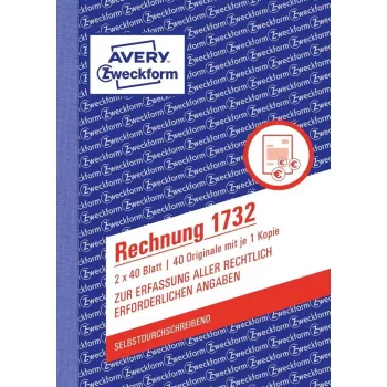 Livro de formulários de contabilidade A6 Avery 1732