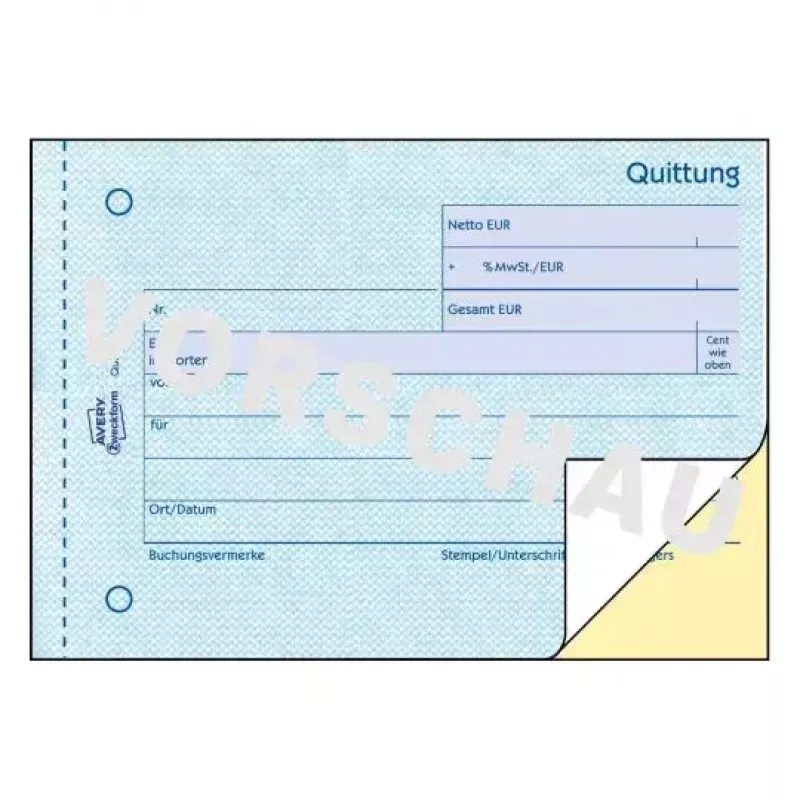 Livro de formulários de contabilidade A6 Avery 1735