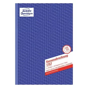 Formulário/livro de contabilidade AVERY 1757