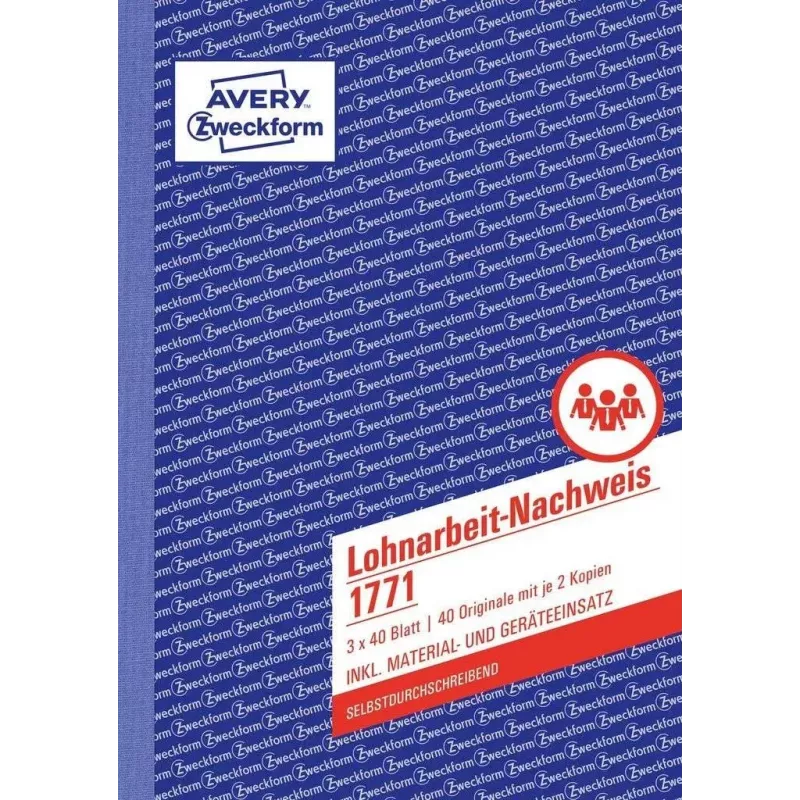 Formulário comercial Avery 1771