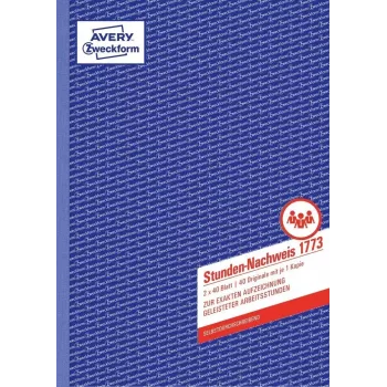 Formulário/livro de faturas AVERY 1773