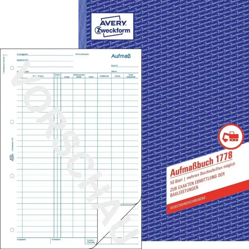 Formulário/livro de contabilidade AVERY 1778