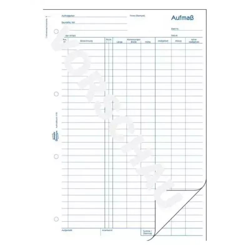 Formulário/livro de contabilidade AVERY 1778