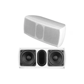 Altifalante de gama completa Omnitronic 11036907 branco com fios 15 W