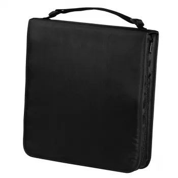 Hama estojo de CD Nylon 160, preto 160 discos