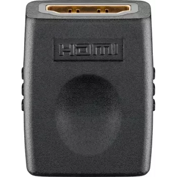 Adaptador HDMI ACC AH006, HDMI Type-A para HDMI Type-A, contactos dourados, preto