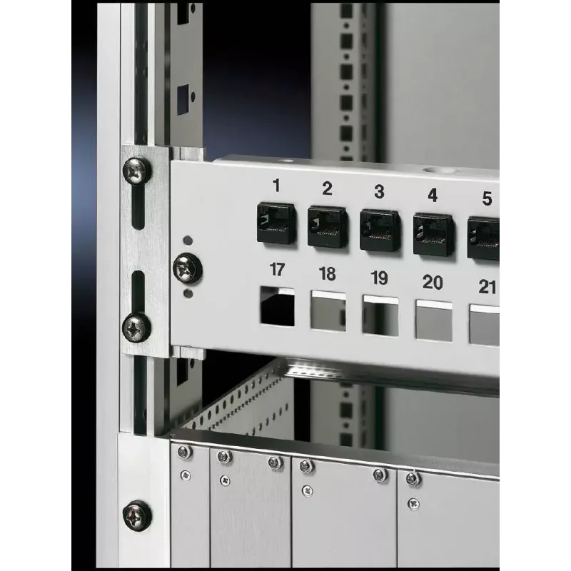 Rittal DK 7246.060 adaptador de rack métrico, 6U, 19/21 polegadas, embalagem de 2