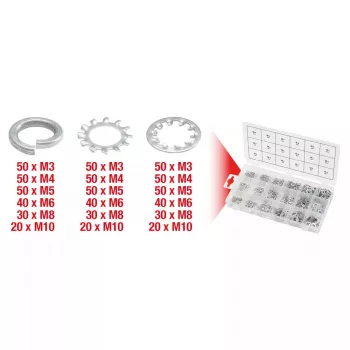 Conjunto de anilhas KS Tools 970.0240