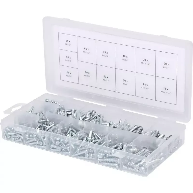 Conjunto de parafusos/pernos KS Tools 970.0420 550 unid. ISO 7049 680 g