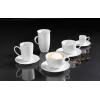 Ritzenhoff & Breker Snap BIANCO chávena de cappuccino de porcelana 0,3 L, conjunto de 4