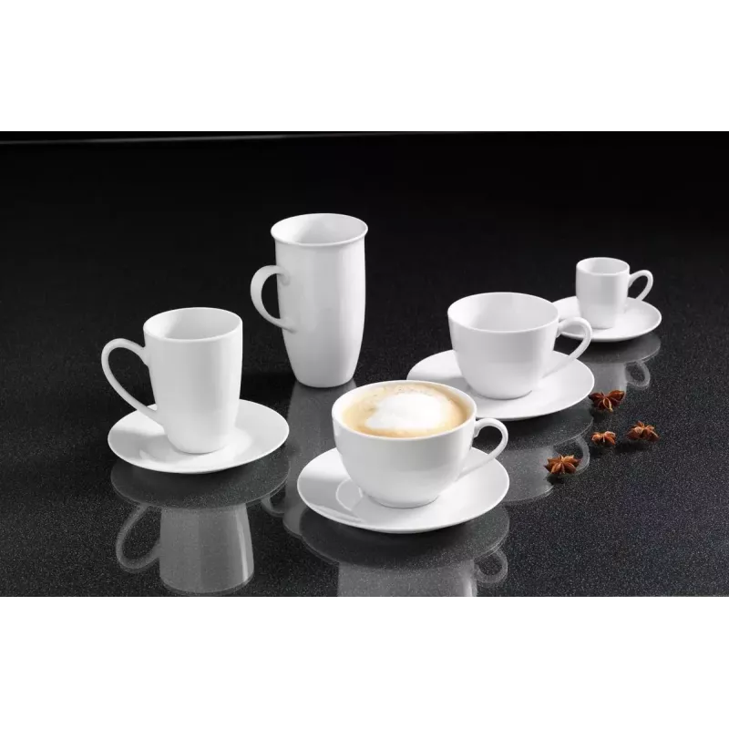 Ritzenhoff & Breker Snap BIANCO chávena de cappuccino de porcelana 0,3 L, conjunto de 4