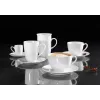 Ritzenhoff & Breker Snap BIANCO chávena de cappuccino de porcelana 0,3 L, conjunto de 4