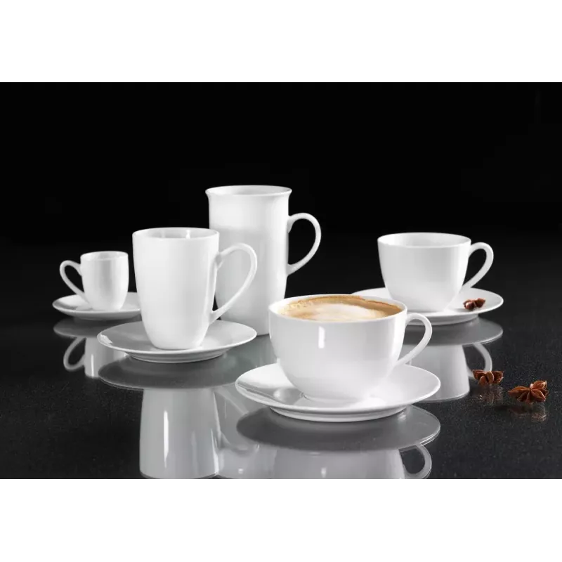 Ritzenhoff & Breker Snap BIANCO chávena de cappuccino de porcelana 0,3 L, conjunto de 4