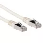 Cabo de patch ACT Marfim 2 metros LSZH SFTP CAT6A com fichas RJ45
